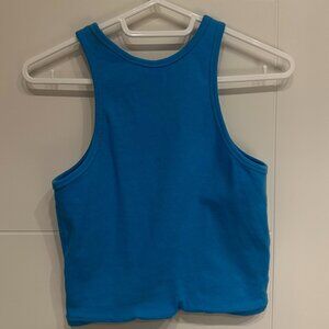 Bright Blue Cropped Tank Top